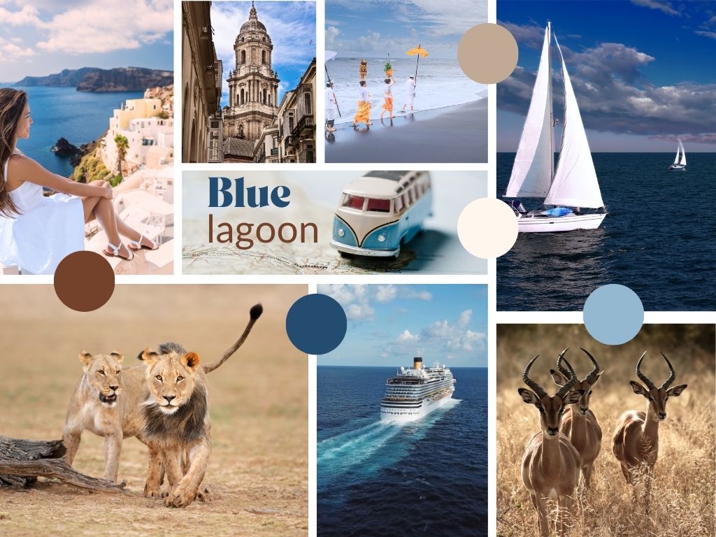 Moodboard template Blue Lagoon
